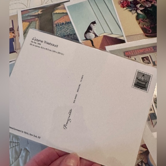 Art Teacher Laminated Post Cards. Wayne Thiebaud and Monets Garden Photographs. - Picture 6 of 13